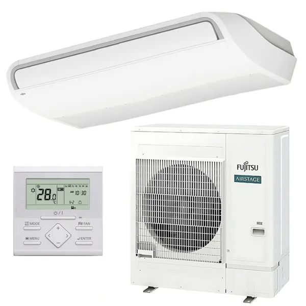 Climatiseur Fujitsu Plafonnier KR 12.1kW ABEG45KRTA + AOEG45KBTB Mono split pour application commerciale