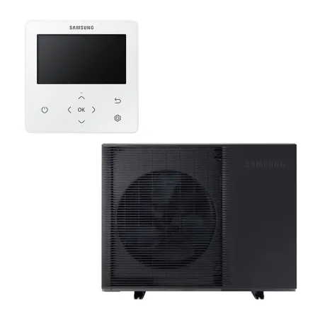 Pompe à chaleur air-eau Samsung EHS Monobloc R290 12kW AE120CXYBEK avec pompe intégrée
