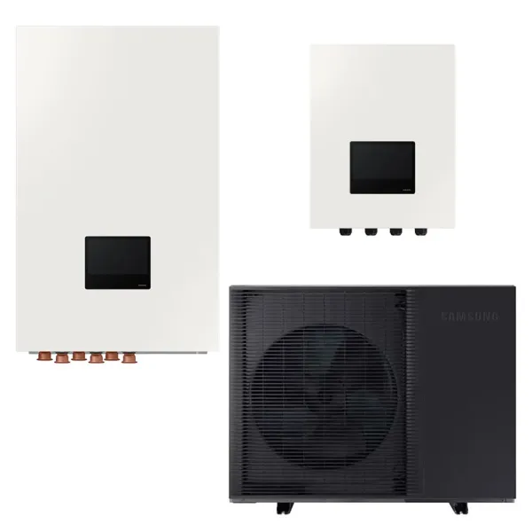 Pompe à chaleur Samsung EHS Bibloc R290 12kW AE120CXYDEK + AE160DNYMPK Module Hydraulique Mural