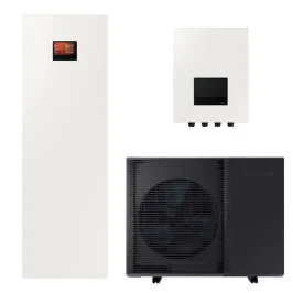 Pompe à chaleur Samsung EHS Bibloc R290 8kW AE080CXYDEK + AE200DNWMPK Module ClimateHub Ballon ECS 200L