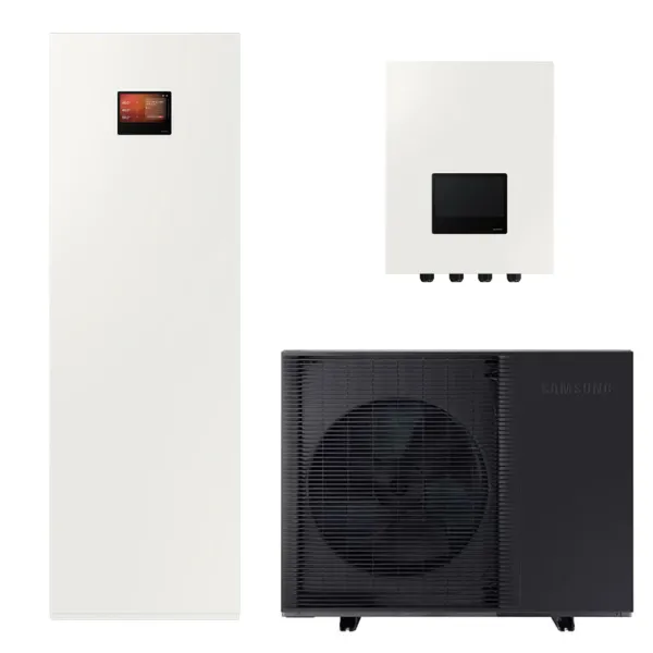 Pompe à chaleur Samsung EHS Bibloc R290 8kW AE080CXYDEK Triphasé + AE200DNWMPK Module ClimateHub Ballon ECS 200L