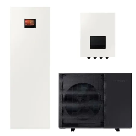 Pompe à chaleur Samsung EHS Bibloc R290 8kW AE080CXYDEK Triphasé + AE200DNWMPK Module ClimateHub Ballon ECS 200L