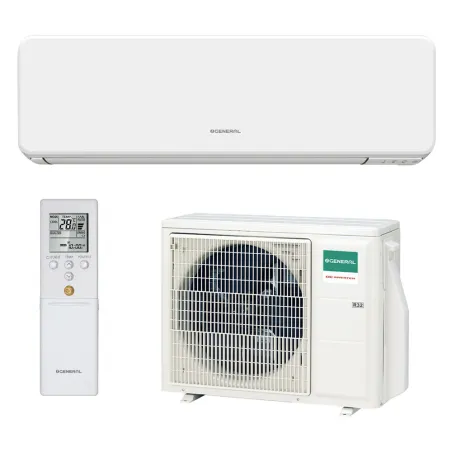 Climatiseur mono split GENERAL ASHH09KMCG + AOHH09KMCG 2.5kW WiFi de série Mural Comfort Design Blanc