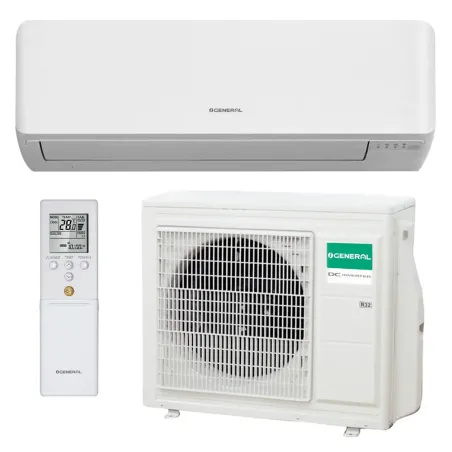 Climatiseur mono split GENERAL ASHG24KMTE + AOHGH24KMTA 7.1kW Mural pour grande pièce
