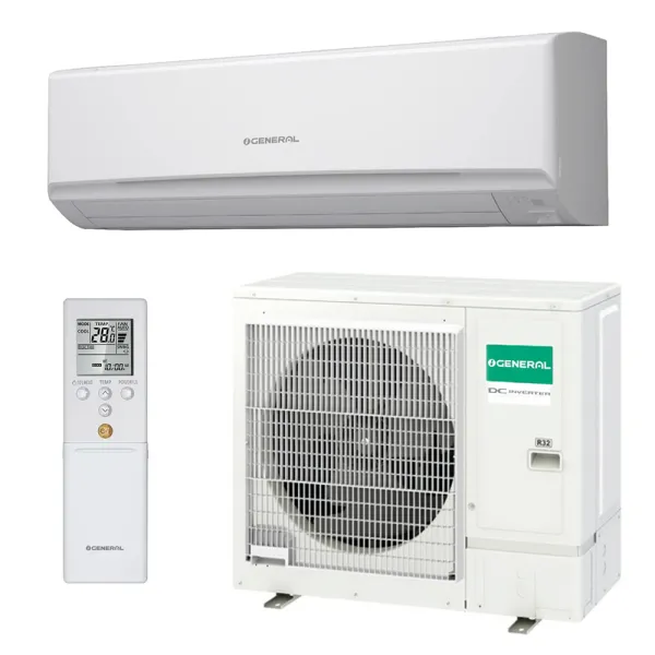 Climatisation GENERAL série KM Large 8.0kW ASHH30KMTB + AOHH30KMTB Mural pour application commerciale