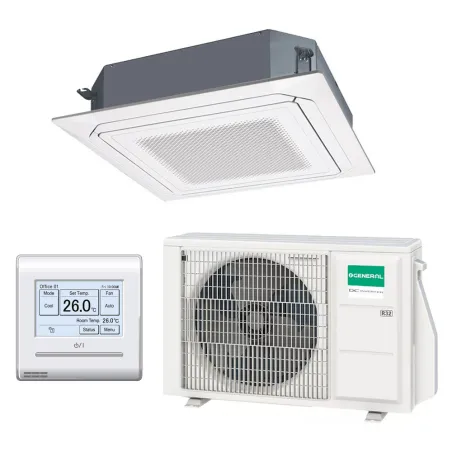 Climatisation GENERAL Cassette 90x90 5.2kW AUXG18KRLB + AOHG18KATA ECO Monosplit pour application commerciale