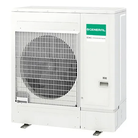 Climatisation GENERAL Cassette 90x90 12.1kW AUXG45KRLB + AOHG45KQTA 3Ph ECO Monosplit pour application commerciale