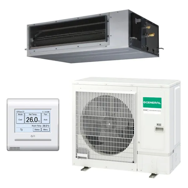 Climatisation GENERAL Gainable KHTAP 8.5kW ARXG30KHTAP + AOHG30KBTB Monosplit pour application commerciale