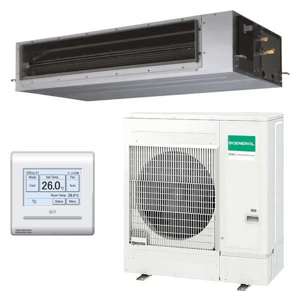 Climatisation GENERAL Gainable KHTAP 13.4kW ARXG54KHTAP + AOHG54KBTB Monosplit pour application commerciale