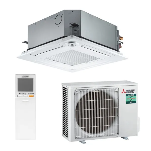 Climatiseur MITSUBISHI SLZ-M 5.0kW SLZ-M50FA2 + PUZ-ZM50VKA2 Cassette 600x600 pour application commerciale