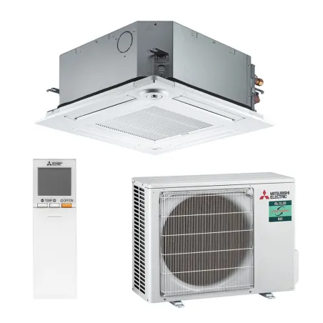 Climatiseur MITSUBISHI SLZ-M 5.0kW SLZ-M50FA2 + PUZ-ZM50VKA2 Cassette 600x600 pour application commerciale