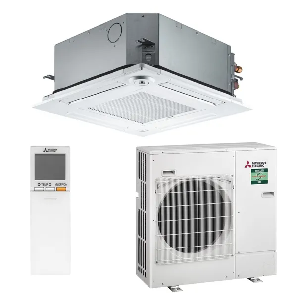 Climatiseur MITSUBISHI SLZ-M 6.1kW SLZ-M60FA2 + PUZ-ZM60VHA2 Cassette 600x600 pour application commerciale