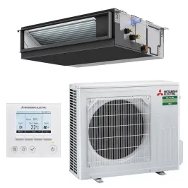 Climatisation MITSUBISHI gainable PEAD-M 5.0kW PEAD-M50JA2 + SUZ-M50VA Mono split Inverter avec commande PAR-41MAA