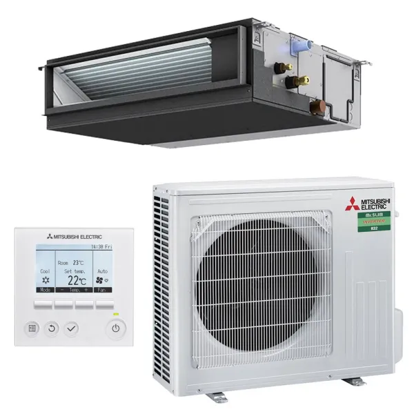 Climatisation MITSUBISHI gainable PEAD-M 5.0kW PEAD-M50JA2 + SUZ-M50VA Mono split Inverter avec commande PAR-41MAA