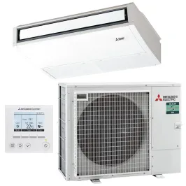 Climatiseur MITSUBISHI Plafonnier 12.5kW PCA-M125KA2 + PUZ-ZM125VDA 1Ph Monosplit Tertiaire PCA-M KA2 Power Inverter