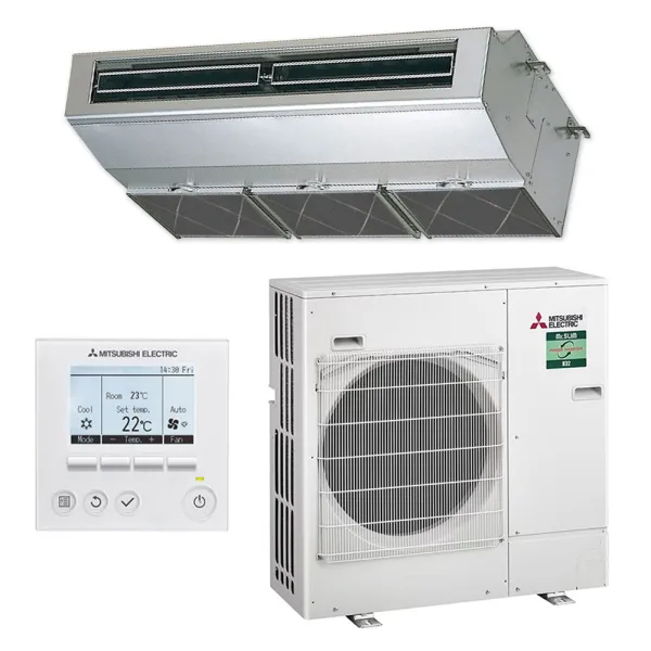 Climatiseur MITSUBISHI Plafonnier Inox 7.1kW PCA-M71HA2 + PUZ-ZM71VHA2 Monosplit Tertiaire PCA-M KA2 Power Inverter