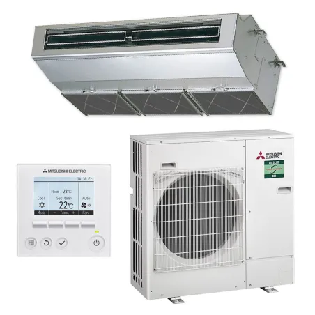 Climatiseur MITSUBISHI Plafonnier Inox 7.1kW PCA-M71HA2 + PUZ-ZM71VHA2 Monosplit Tertiaire PCA-M KA2 Power Inverter