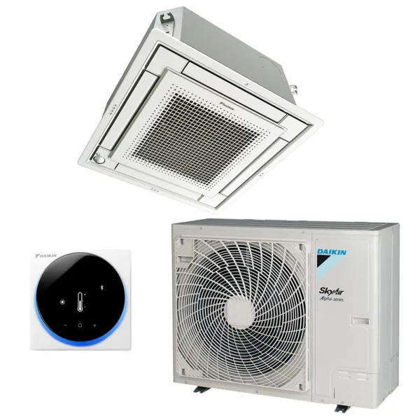 Climatiseur cassette 600x600 DAIKIN SkyAir Alpha-serie 3.5kW FFA35A9 + RZAG35A FFA-A9 pour application commerciale