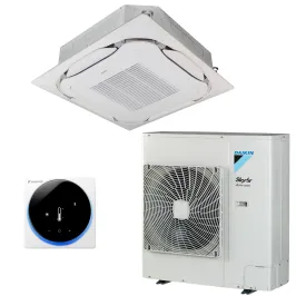 Climatiseur Cassette 900x900 DAIKIN Active-serie 12.1kW FCAG125B + AZAS125MY1 3Ph FCAG-B pour application commerciale