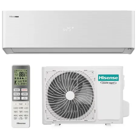Climatiseur mono split HISENSE Energy Pro X Blanc 3.5kW QH35XV4AG + AS35XV04W Mural WiFi de série PAC air/air Inverter