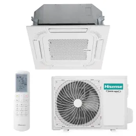 Climatiseur Hisense Cassette 60x60 3.5kW ACT35UR4RCC8 + AUW35URS8 pour application commerciale