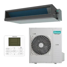 Climatiseur mono split HISENSE Gainable HSP 10kW AUD105UX4REH8 + AUW105U4RW8 PAC air/air pour application commerciale
