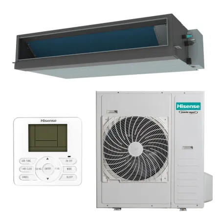 Climatiseur mono split HISENSE Gainable HSP 13.5kW AUD140UX4REH8 + AUW140U6RW8 PAC air/air pour application commerciale
