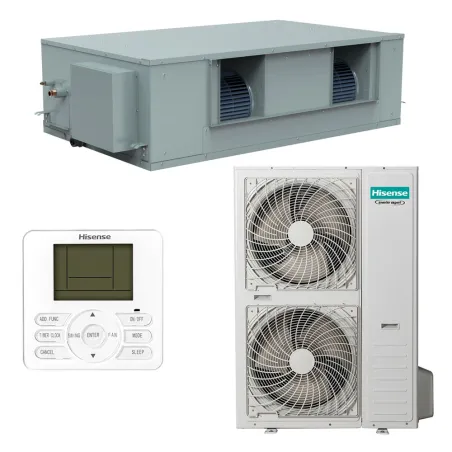 Climatiseur mono split HISENSE Gainable HSP 19kW AUD200UX4RPH8 + AUW200U6RZ8 PAC air/air pour application commerciale
