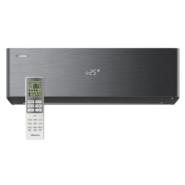 Unité intérieure HISENSE mural Energy Pro X Noir 3.5kW QH35XV3BG WiFi de série PAC air/air Inverter Silencieuse