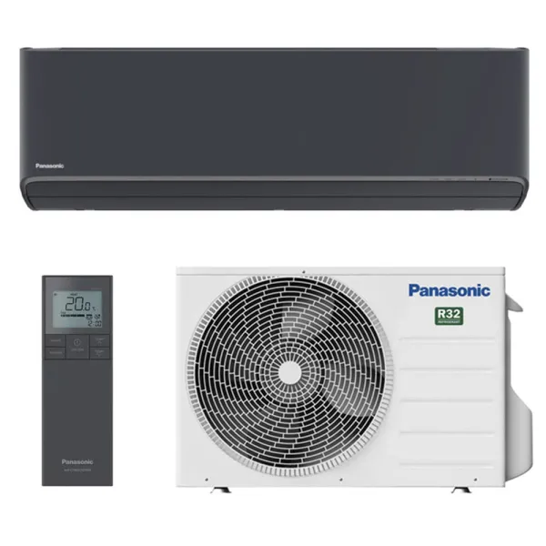 Climatiseur PANASONIC Etherea Gris Graphite 4.2kW CS-XZ42CKEW-H + CU-Z42CKE Mono split WiFi Mural Inverter PAC air-air Confort