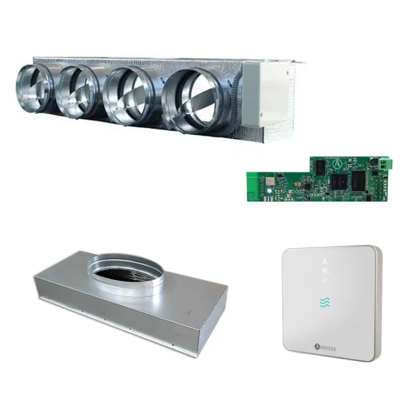 Pack Airzone Eazyzone QAI Medium Mitsubishi PEAD-35-50 4x200mm Réf: PPC25MELBS01S4