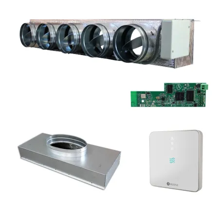 Pack Airzone Eazyzone QAI Medium Mitsubishi PEAD-35-50 5x200mm Réf: PPC25MELBS01S5