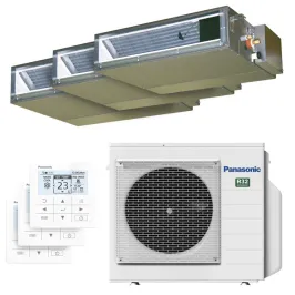 Tri split PANASONIC Gainable CU-3Z68CBE 6.8kW tailles 20 + 25 + 25 CS-MZ20CD3EA + CS-Z25CD3EAW + CS-Z25CD3EAW