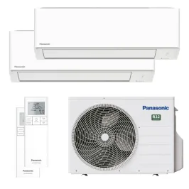 Climatiseur bi split PANASONIC Mural TZ CU-2Z35CBE 3.5kW tailles 16 + 25 WiFi de série CS-MTZ16CKE + CS-TZ25CKEW