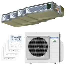 Quadri split PANASONIC Gainable CU-4Z68CBE 6.8kW tailles 20 + 20 + 20 + 20 CS-MZ20CD3EA (x4)