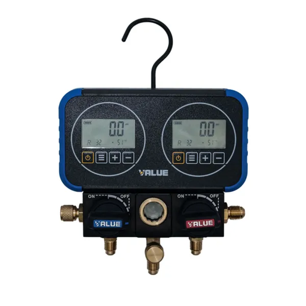 Coffret manifold 2V digital VALUE Réf: TF-VRM2-0101i 2 adaptateurs 1/4" - 5/16" et 3 flexibles longueurs 1,5 m