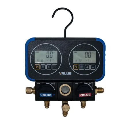 Coffret manifold 2V digital VALUE Réf: TF-VRM2-0101i 2 adaptateurs 1/4" - 5/16" et 3 flexibles longueurs 1,5 m