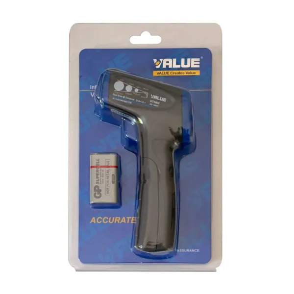 Thermomètre IR à visée laser VALUE Réf: TF-VIT300S mesure entre -32°C et +400°C