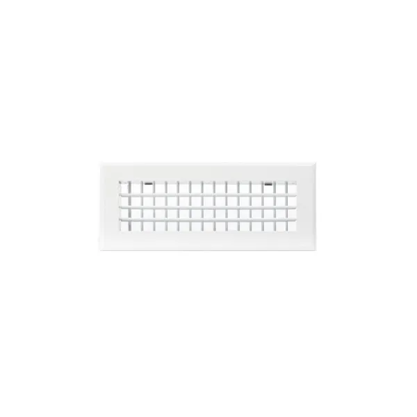 Grille de soufflage double déflexion 300x100mm Couleur Blanc mat, Noire ou Anthracite