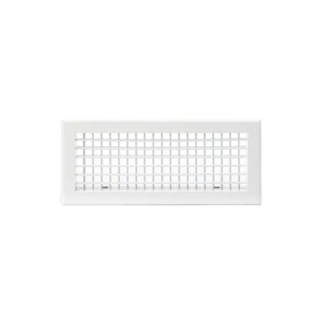 Grille de soufflage double déflexion 400x150mm Couleur Blanc mat, Noire ou Anthracite