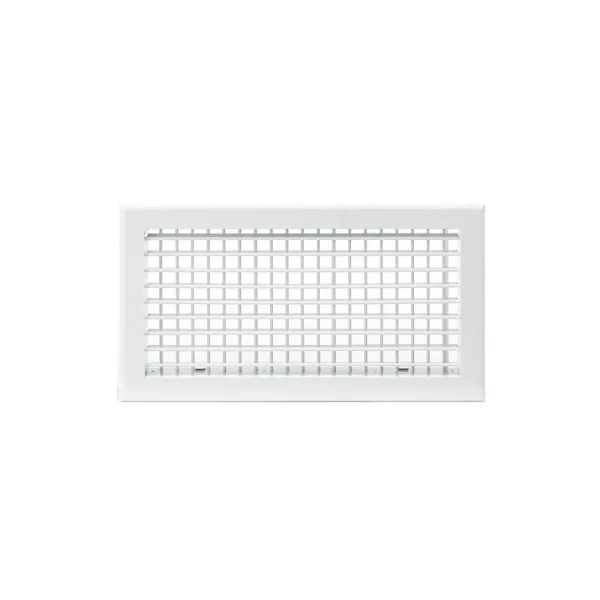 Grille de soufflage double déflexion 400x200mm Couleur Blanc mat, Noire ou Anthracite