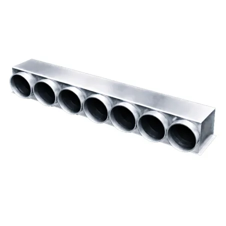 Plénum de soufflage pour gainable Toshiba RAV-HM11/14/1601BTP-E sorties 5 x Ø200 + 2 x Ø250