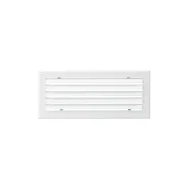 Grille de soufflage lames courbes 400x150mm Couleur Blanc mat, Noire ou Anthracite