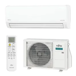 Climatisation mono split FUJITSU ASEH18KLCBL + AOEH18KLCB 5.2kW WiFi de série Mural série KL pour grande pièce PAC réversible
