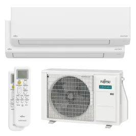 Climatiseur bi split FUJITSU Mural KL AOEH18KACB2 5kW tailles 25 + 35 WiFi de série ASEH09KLTBL + ASEH12KLTBL