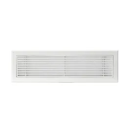 Grille de reprise linéaire 600x150mm Couleur Blanc mat, Noire ou Anthracite