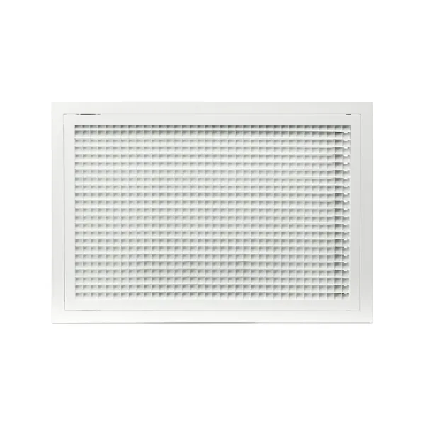 Grille de reprise à quadrillage incliné 800x400mm Couleur Blanc mat, Noire ou Anthracite