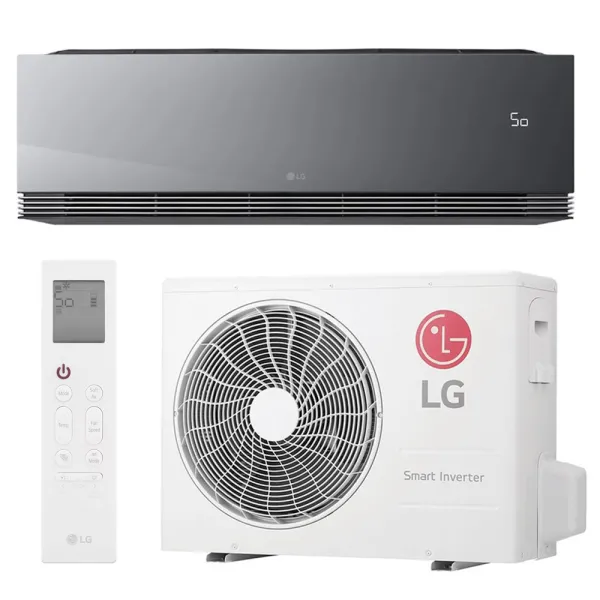 Climatiseur Mono split LG Artcool Mirror 3.5kW AA12SP.NS1 + AA12SP.U18 WiFi de série PAC air-air