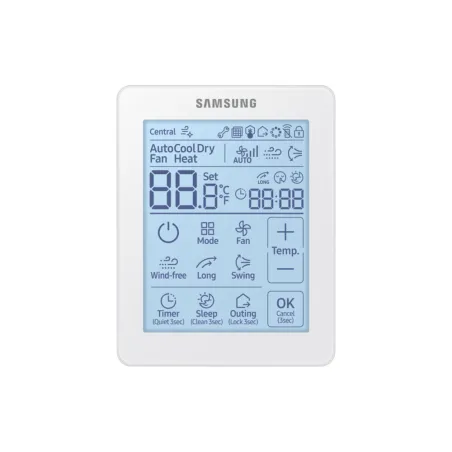 Climatisation SAMSUNG Cassette 4 voies Mini WindFree AJ052TNNDKG/EU 5.2kW Livrée avec commande filaire MWR-SH11N