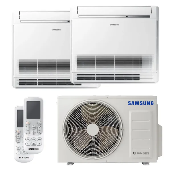 Bi split Samsung Console 5kW AJ050TXJ2KG/EU tailles 25 + 35 AJ026TNJDKG/EU + AJ035TNJDKG/EU